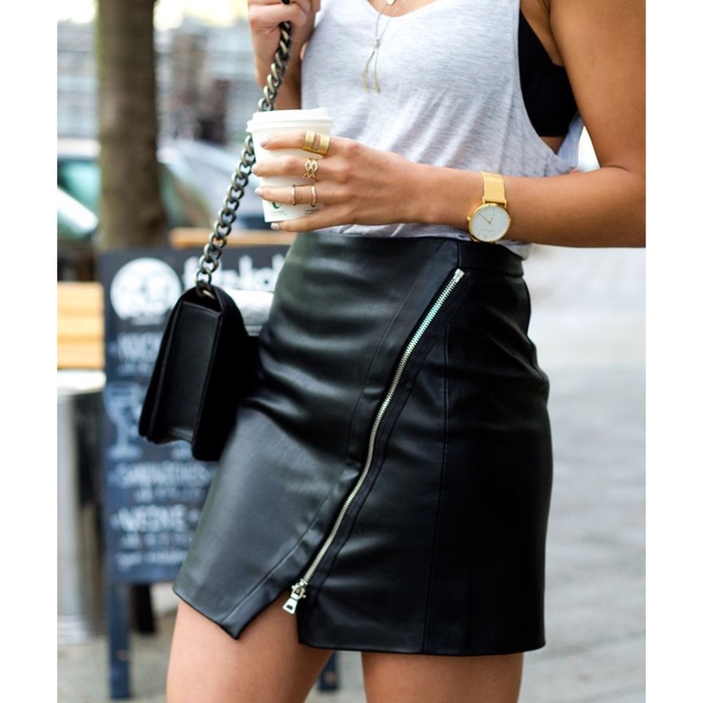 Leather skirt